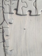 Puzzles pieces of cubism art