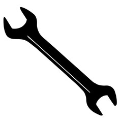 wrench isolated on white