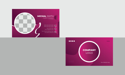 Naklejka premium Luxury business card template vector