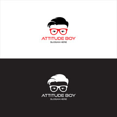 Attitude Boy Logo in Vector