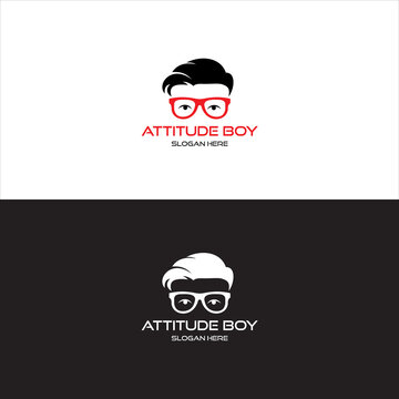 Attitude Boy Logo in Vector