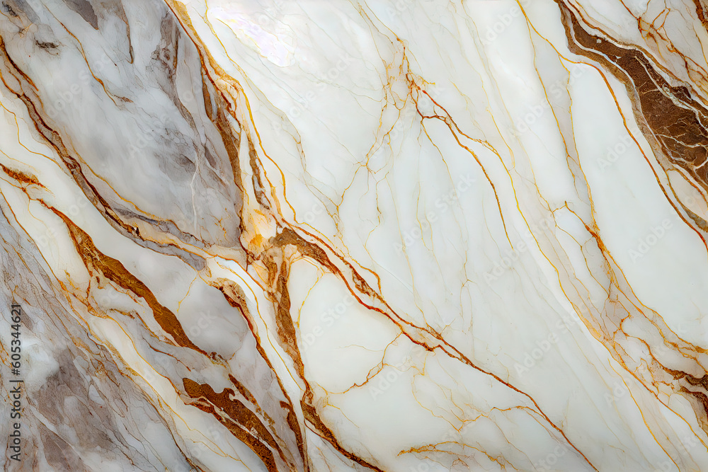 Poster Marble texture background pattern with high resolution. Can be used for interior design. Generative AI
