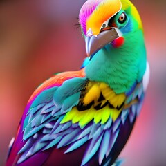 portrait of a colourful parrot 