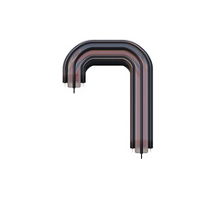 Tech or Futuristic 3D Alphabet or PNG Letters