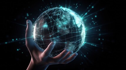 Obraz premium Metaverse technology, generative ai