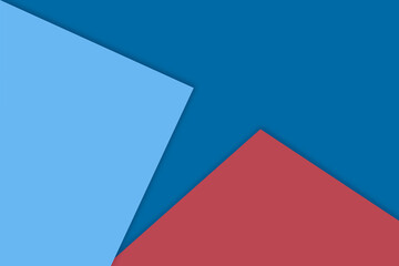 Geometric abstract background with shadow paper cut layers