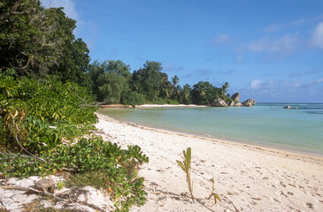 Anse Source d'Argent, Rochers granitiques, Ile de la Digue, Iles Seychelles