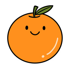 illustration of an orange