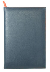 leather notebook isolated with clipping path for mockup