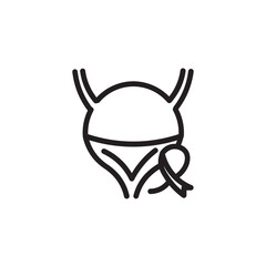 Bladder Cancer Disease Outline Icon