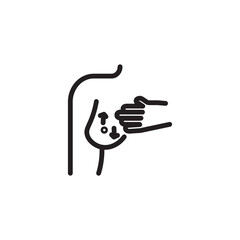 Hand Ribbon Healthcare Outline Icon