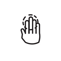 Shapes Hand Symbols Outline Icon