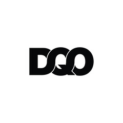 DQO letter monogram logo design vector