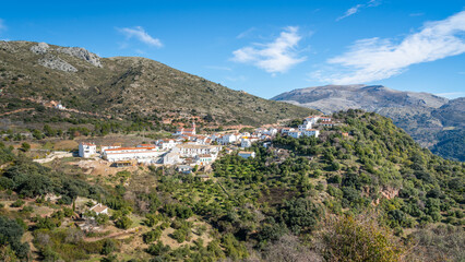 Fototapeta na wymiar Atajate embedded in beautiful Spain landscape