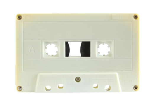 cassette tape isolated with clipping path