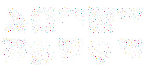 Colorful Confetti Set Collection