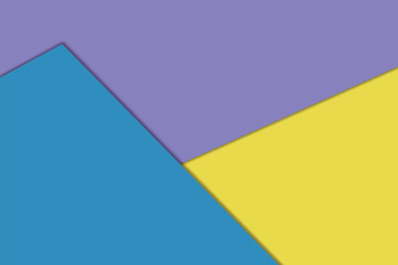 Geometric abstract background with shadow paper cut layers