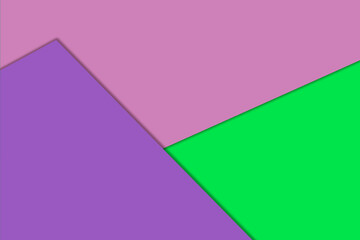 Geometric abstract background with shadow paper cut layer