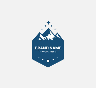 Vintage Retro Mountain for your business or company logo design
