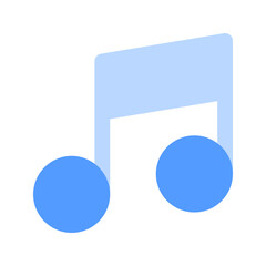 musical note duotone icon