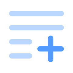 Fototapeta premium playlist duotone icon