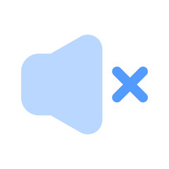 mute duotone icon