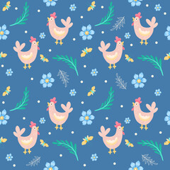 Hens farm pattern