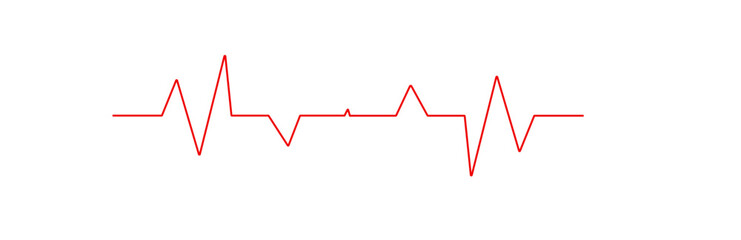Heartbeat line.world heart health day.pulse tracking. EKG and heart symbol. vector design eps 10.