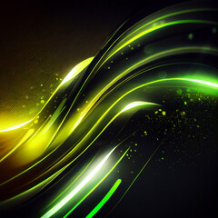 abstract futuristic background with glowing neon moving high speed wave lines and bokeh lights. Data transfer concept Fantastic wallpaper, created with Generative AI