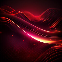 abstract futuristic background with glowing neon moving high speed wave lines and bokeh lights. Data transfer concept Fantastic wallpaper, created with Generative AI