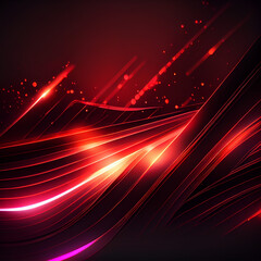 Fototapeta na wymiar abstract futuristic background with glowing neon moving high speed wave lines and bokeh lights. Data transfer concept Fantastic wallpaper, created with Generative AI