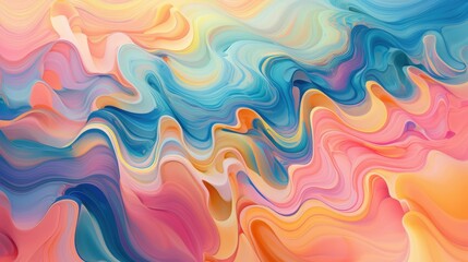 Obraz premium The abstract flowing background of colored pigments