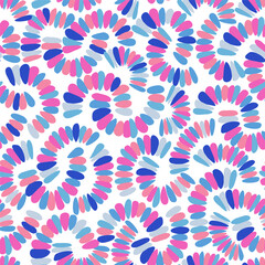 Spiral seamless pattern with abstract mosaic stone shapes.