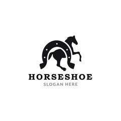 Shoe Horse Horseshoe Star for Country Western Cowboy Ranch logo design inspiration