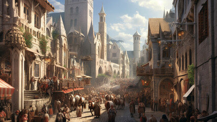 Medieval City : Generative AI