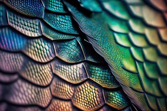 Macro detail of snake skin texture. Animal skin texture background