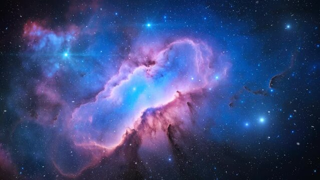 Beautiful nebula and deep space environment