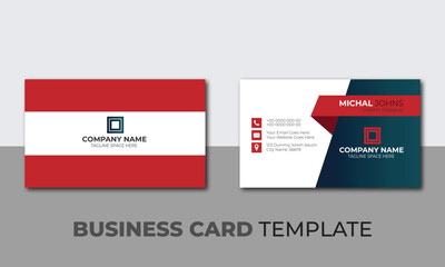 Modern presentation card with company logo. Visiting cards for business and personal use.	
