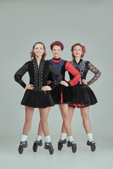 Fototapeta premium female Irish dancers