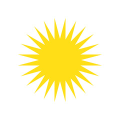 sun icon vector illustration