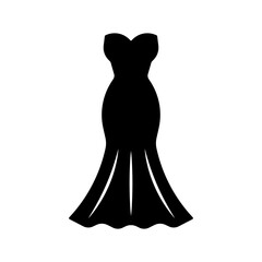 Dress icon vector on trendy design