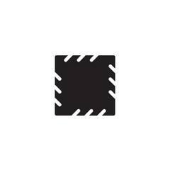 Fabric Sew Patch Solid Icon