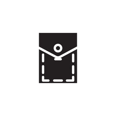 Lid Pocket Pouch Solid Icon