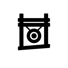 Gong Drum Music Solid Icon