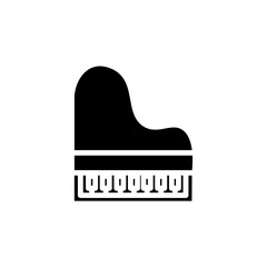 Grand Piano Keys Solid Icon