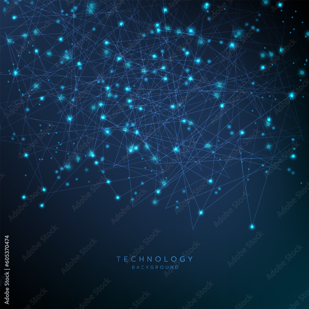 Poster hi-tech digital technology futuristic circuit digital.abstract futuristic design. artificial intelli