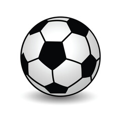 Fototapeta premium Soccer Ball Symbol, Football Ball Icon stock illustration