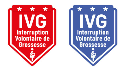 IVG - interruption volontaire de grossesse en France - obrazy, fototapety, plakaty