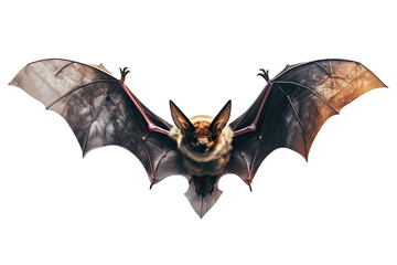A Bat isolated on transparent background - Generative AI - obrazy, fototapety, plakaty