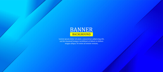 abstract blue background banner template copy space